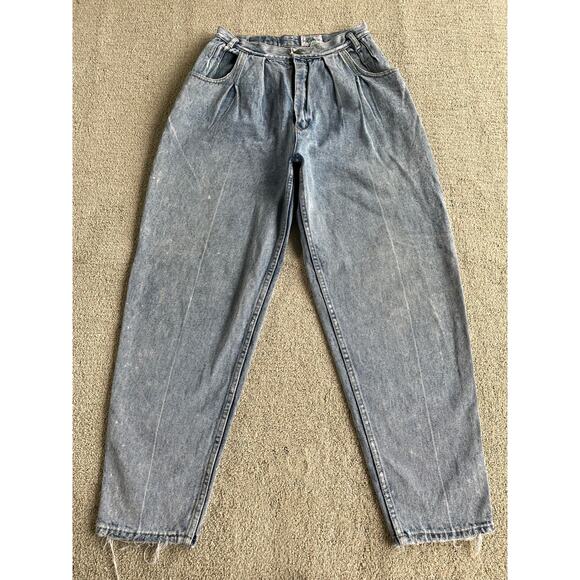 Palmetto's Denim - 🔥VTG Palmetto’s Acid Wash Tapered Leg High Waist Crease Mom’s Jeans Waist 28”